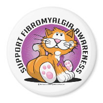 Fibromyalgia Cat Refrigerator Magnet