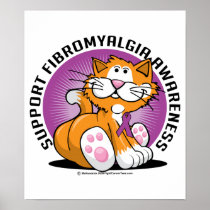 Fibromyalgia Cat Posters