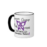 Fibromyalgia Celtic Butterfly 3 mugs