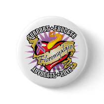 Fibromyalgia Classic Heart Button