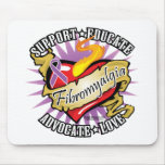 Fibromyalgia Classic Heart Mouse Pad