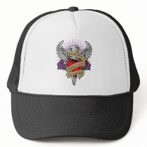 Fibromyalgia Dagger Trucker Hats