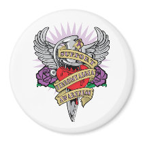Fibromyalgia Dagger Fridge Magnet