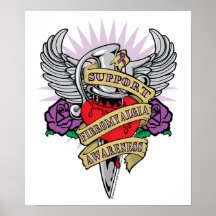 Fibromyalgia Dagger Posters