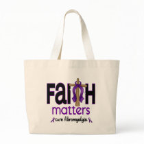 Fibromyalgia Faith Matters Cross 1 Bags