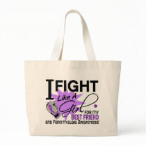 Fibromyalgia Fight Like A Girl For My Best Friend Tote Bags