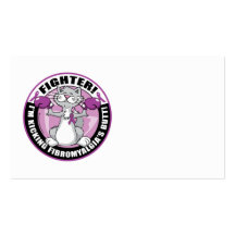 Fibromyalgia Fighter Cat Business Cards