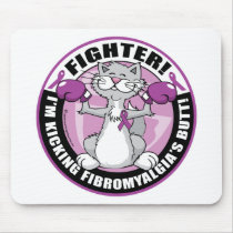Fibromyalgia Fighter Cat Mouse Pad