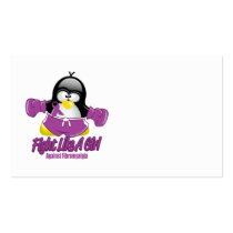 Fibromyalgia Fighting Penguin Business Cards