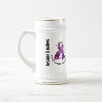 Fibromyalgia Flower Ribbon 3 Mugs