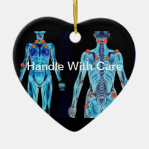 Fibromyalgia - Handle With Care Christmas Tree Ornaments