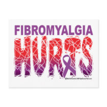 Fibromyalgia Hurts Postcard