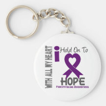 Fibromyalgia I Hold On To Hope Key Chains