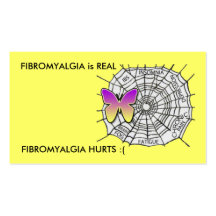 FIBROMYALGIA is REAL Business Card Template