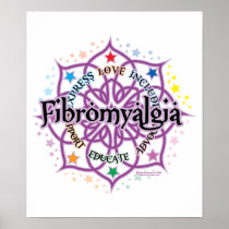 Fibromyalgia Lotus Posters