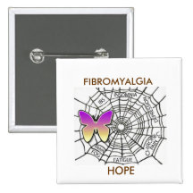FIBROMYALGIA PIN OF HOPE - WHITE