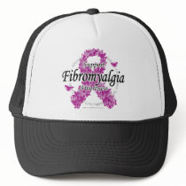 Fibromyalgia Ribbon of Butterflies 2 Hats
