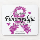 Fibromyalgia Ribbon of Butterflies 2 Mouse Mats