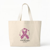 Fibromyalgia Ribbon of Butterflies Bags