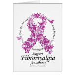 Fibromyalgia Ribbon of Butterflies Card