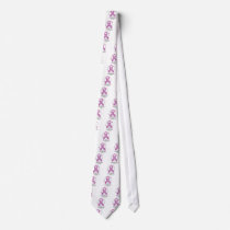 Fibromyalgia Ribbon of Butterflies Custom Tie