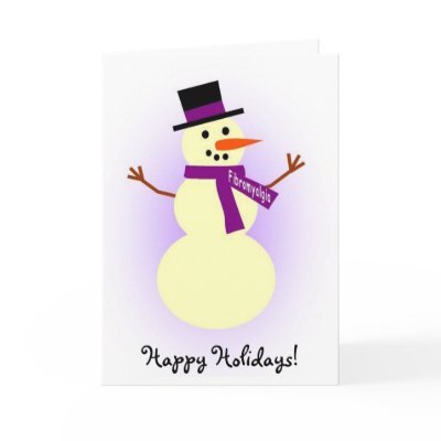 Fibromyalgia Snowman card by slamdunksapparel