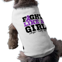 Fibromyalgia  Sporty Fight Like a Girl Pet Tee