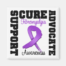Fibromyalgia Support Advocate Cure Fridge Magnets
