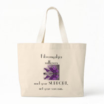 Fibromyalgia  Support not Sarcasm Canvas Bags