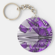 Fibromyalgia  Support not Sarcasm Keychain