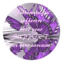 Fibromyalgia  Support not Sarcasm Stickers