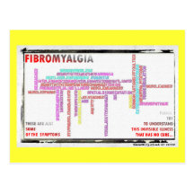 Fibromyalgia Symptoms postcard