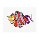 Fibromyalgia Tattoo Heart Postcards