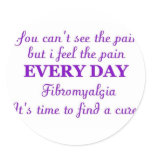 Fibromyalgia - time for a cure stickers