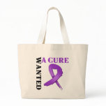 Fibromyalgia WANTED A CURE Tote Bags