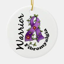 Fibromyalgia Warrior 15 Christmas Tree Ornaments