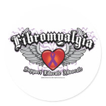 Fibromyalgia Wings Stickers