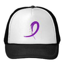 Fibromyalgia's Purple Ribbon A4 Trucker Hats