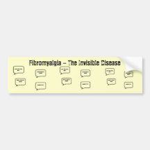 Fibromyalgie - la maladie invisible adhésif pour voiture