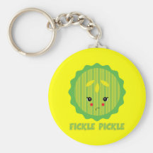 fickle pickle key chain