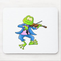 Fiddle Frog Mouse Pads