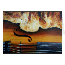 Fiddle Greeting Card