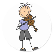 Fiddle Player Stickers Sticker