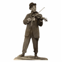 Fiddle Violin Player customizable 3D Photo Cut Out