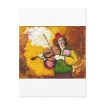 Fiddler Clown "Dubie Hummingbyrd" Post Cards