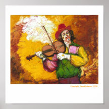 Fiddler Clown "Dubie Hummingbyrd" Print