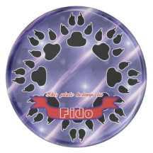 fido pet dish dinner plate