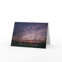 Field and Sky Condolence Card