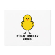 Field Hockey Chick Post Cards