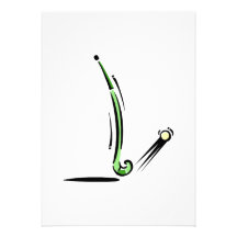 Field Hockey stick Personalized Announcements